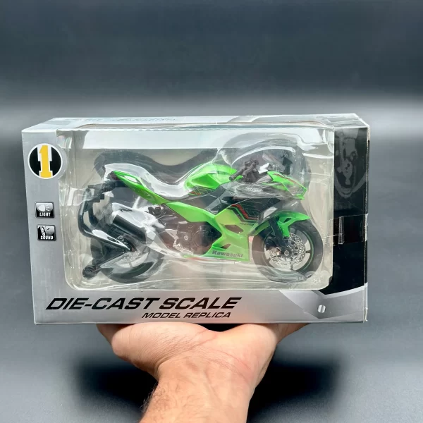 ماکت موتور Kawasaki zx4r سبز - Image 4